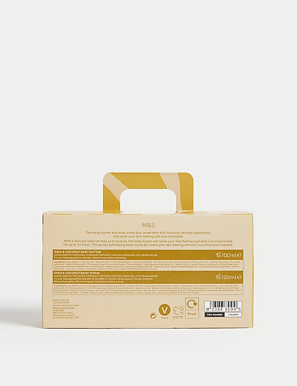 Shea & Coconut Body Butter & Scrub Gift Set