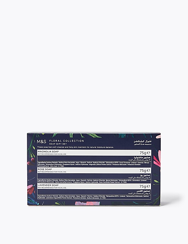 Floral Collection Soap Trio