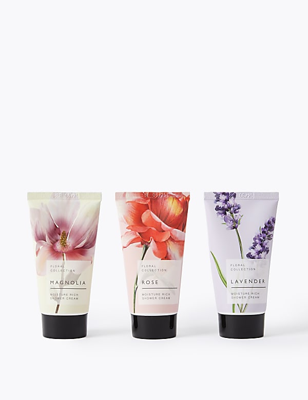 Floral Collection Shower & Bath Cream Trio