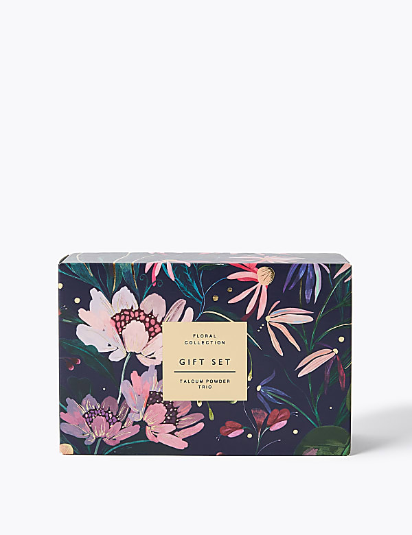 Floral Collection Talcum Powder Trio