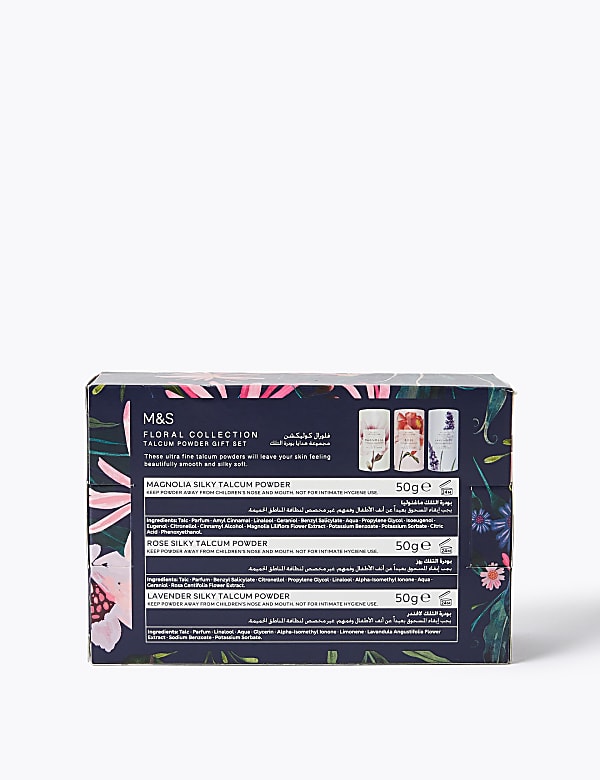 Floral Collection Talcum Powder Trio