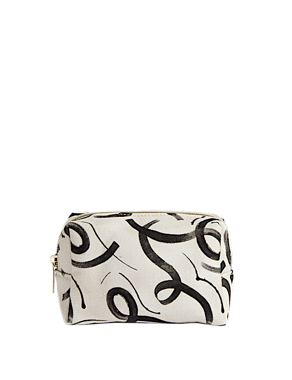 Square Monochrome Washbag