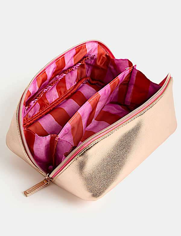 Wide Opening Travel Makeup Bag