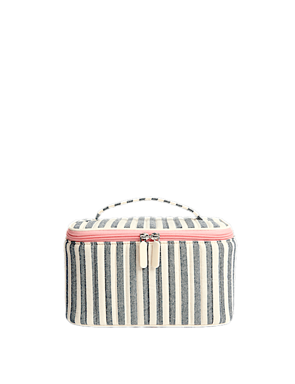 Striped Cosmetic Case