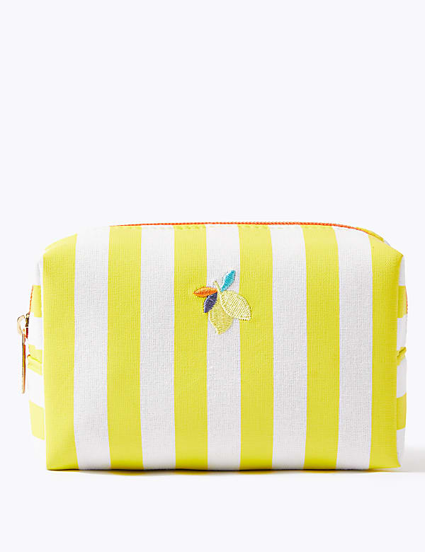Striped Lemon Toiletry Bag - GR