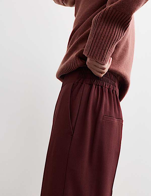 Straight Leg Trousers with Wool - ES