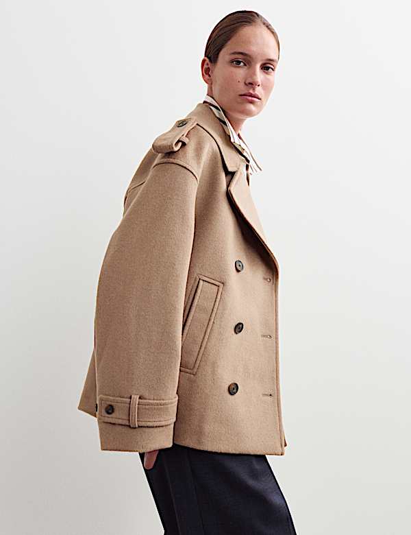 Caban court 100 % laine - BE