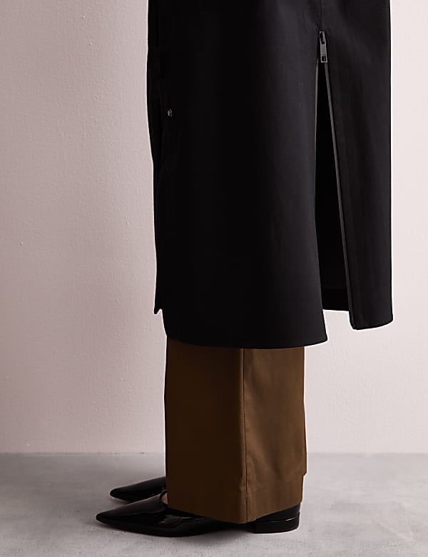 Waterproof Twill Hooded Raincoat - FR