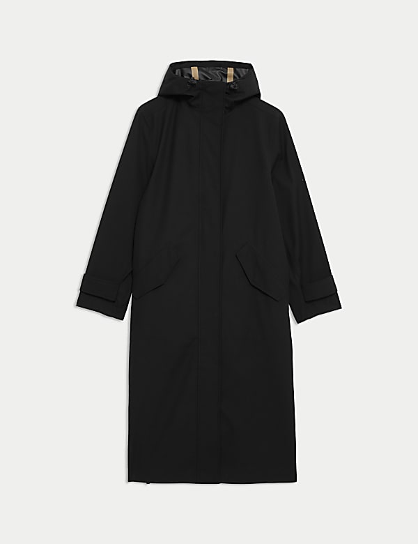 Waterproof Twill Hooded Raincoat - FR