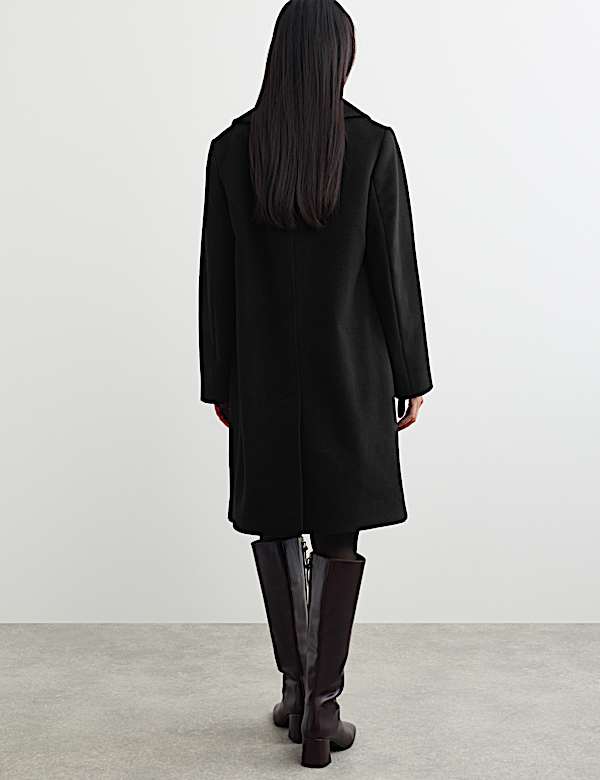 Pure Wool Collared Short Coat - CA