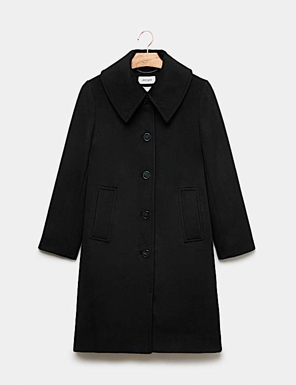 Pure Wool Collared Short Coat - CA