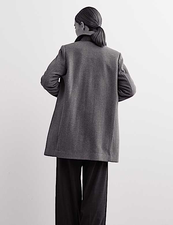 Caban court coupe droite 100 % laine - BE