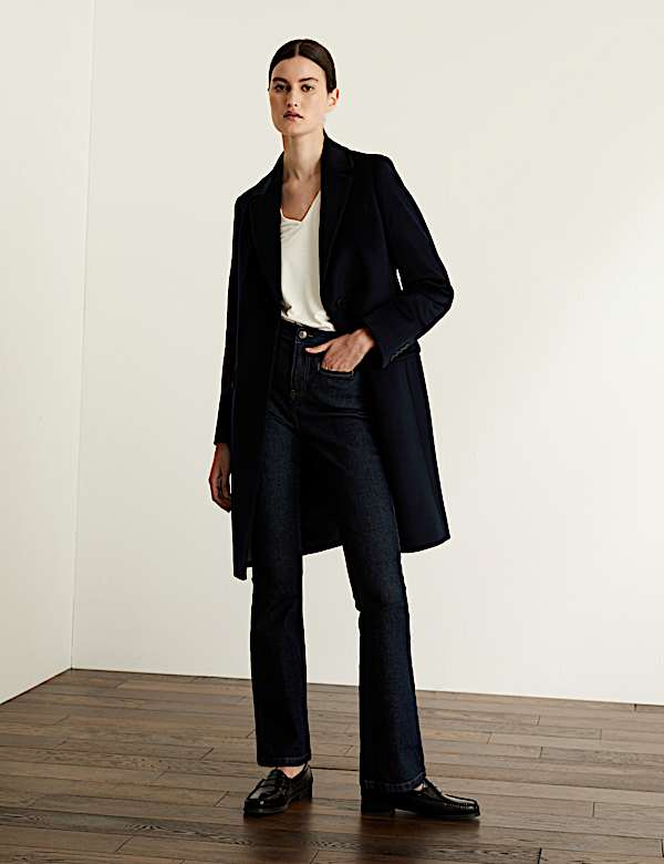 Pure Wool Boyfriend Coat