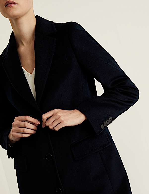 Pure Wool Boyfriend Coat