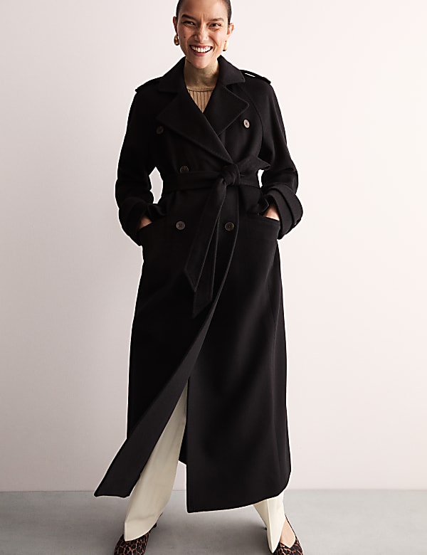 M&s black coat cheap