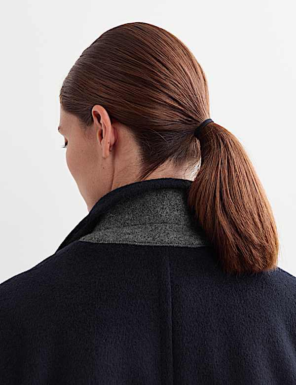 Pure Wool Single Breasted Boyfriend Coat - ES