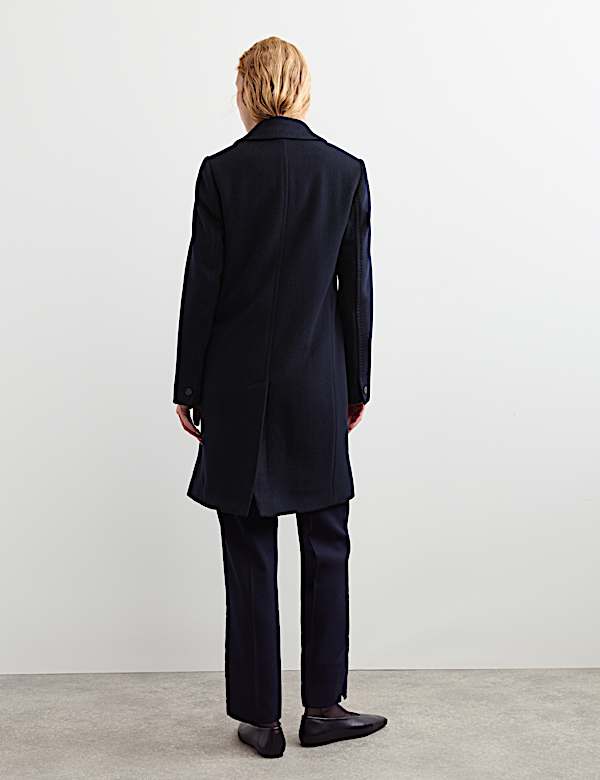 Pure Wool Short Boyfriend Coat - CH