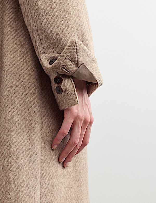 Wool With Silk Longline Boyfriend Coat - CH