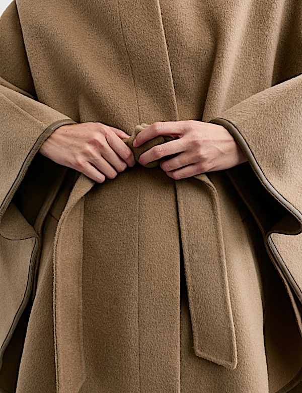 Dubbelzijdige capejas van zuiver wol - BE