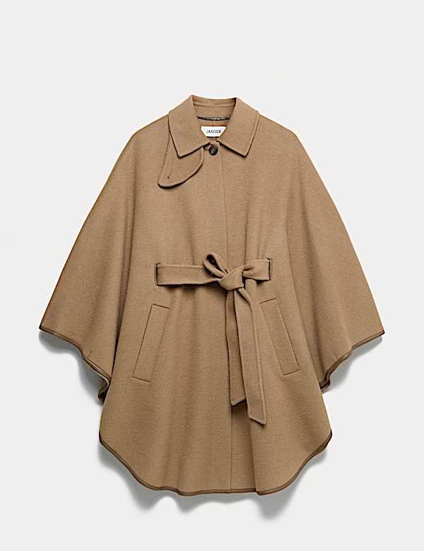 Dubbelzijdige capejas van zuiver wol - BE