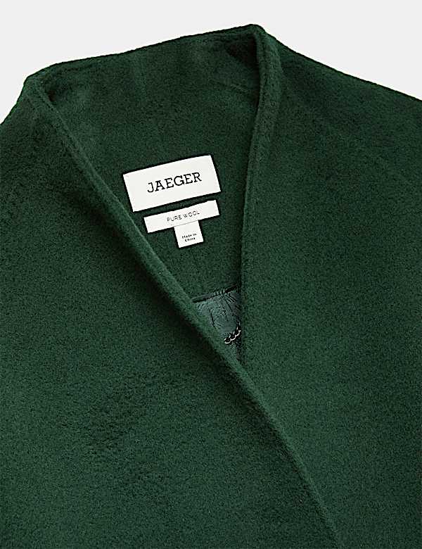 Pure Wool Longline Single Breasted Coat - CH