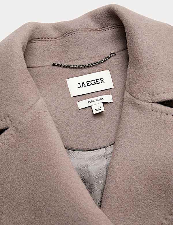 Manteau 100 % laine avec foulard amovible - BE