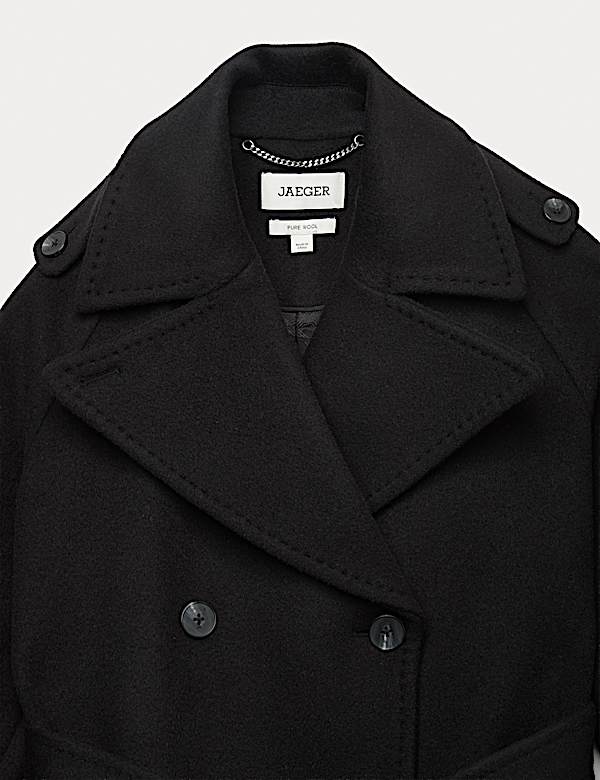 Manteau 100 % laine avec foulard amovible - BE