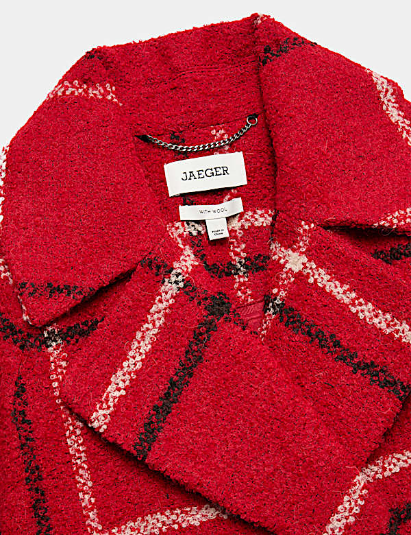 Manteau-cardigan coupe d&eacute;contract&eacute;e cocon avec laine - CH