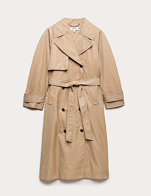 Cotton Rich Barrel Sleeve Trench Coat - SE