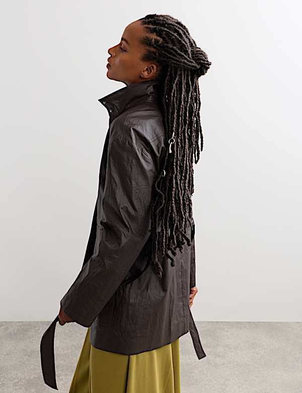 Pure Linen Short Utility Jacket - BE