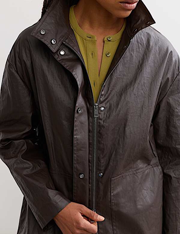 Pure Linen Short Utility Jacket - BE