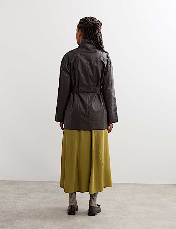 Pure Linen Short Utility Jacket - BE