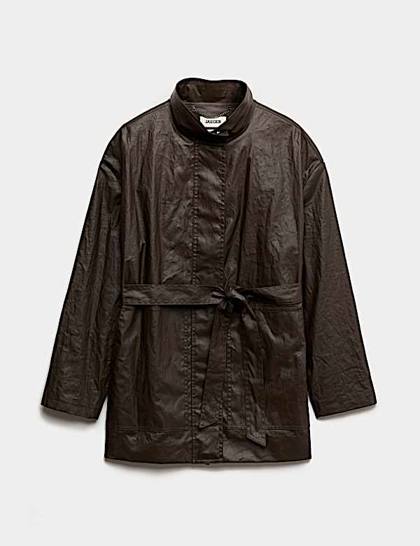 Pure Linen Short Utility Jacket - BE