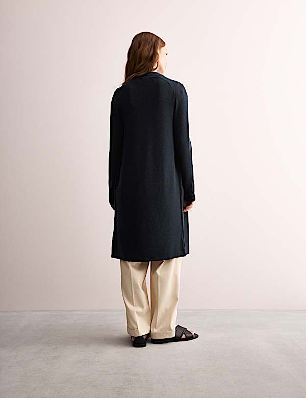 Lang vest van zuivere merinowol - NL