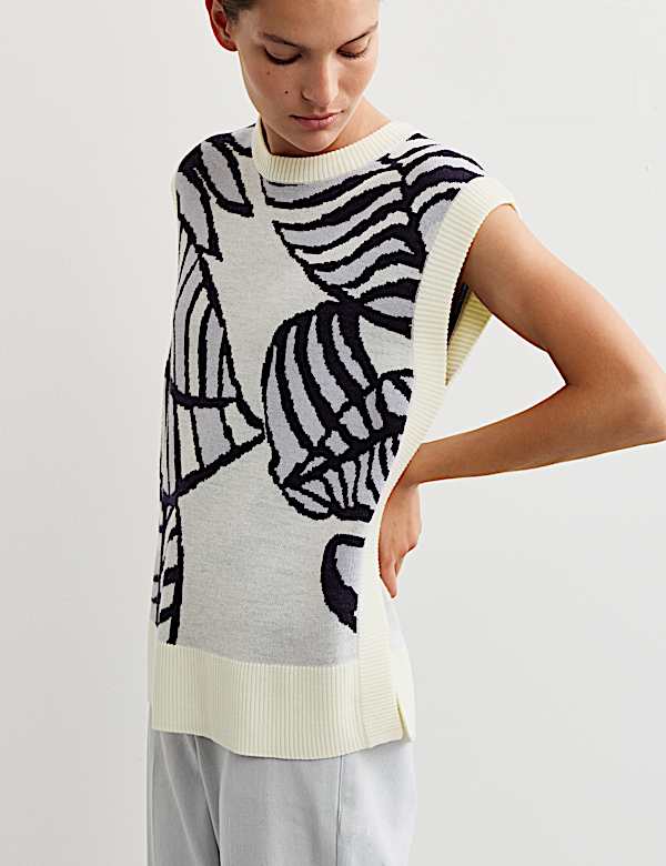 Maillot de corps en maille 100 % laine mérinos jacquard - FR