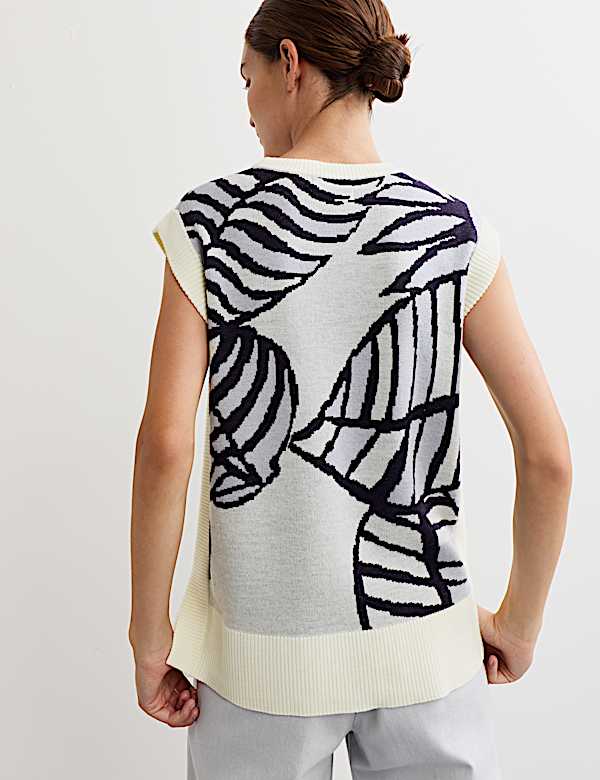 Maillot de corps en maille 100 % laine mérinos jacquard - FR