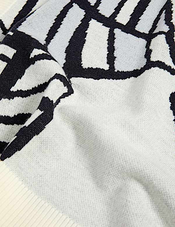 Maillot de corps en maille 100 % laine mérinos jacquard - FR