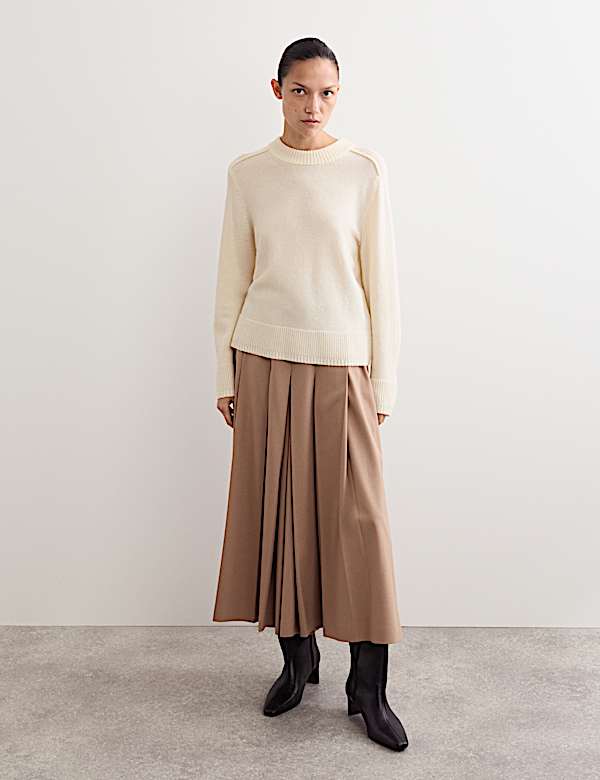 Jersey 100% lana lambswool con cuello redondo - ES