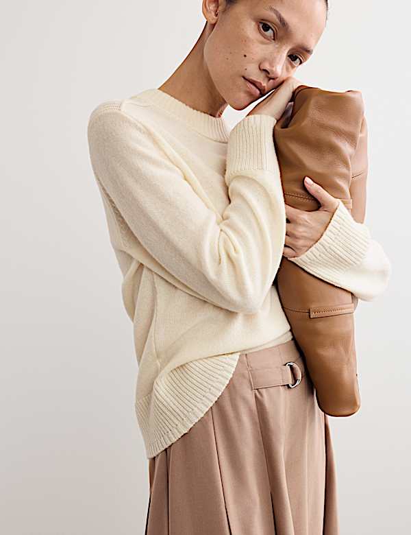 Jersey 100% lana lambswool con cuello redondo - ES