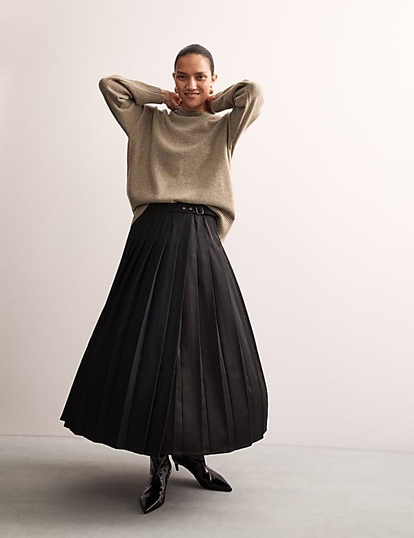 Pure Cashmere Crew Neck Relaxed Jumper - CA