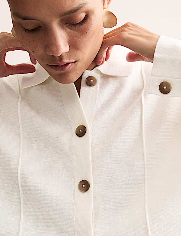 Veste en maille pure laine mérinos - FR