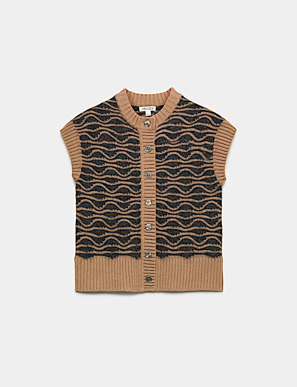Wool Rich Knitted Vest with Alpaca - VN