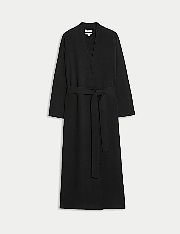 Cárdigan largo 100% lana de merino - ES