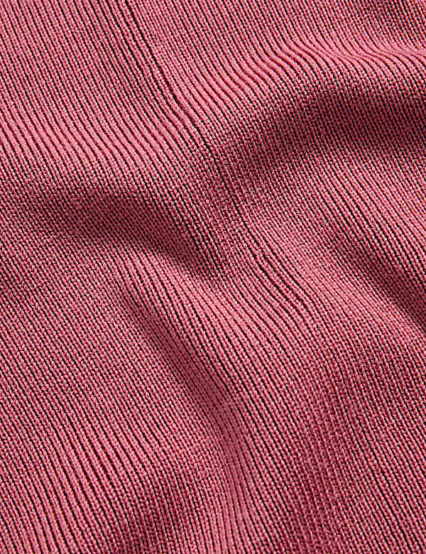 Pure Merino Wool Ribbed Funnel Neck Jumper - GR