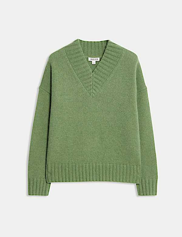 Pull en mohair mélangé à col en V - FR