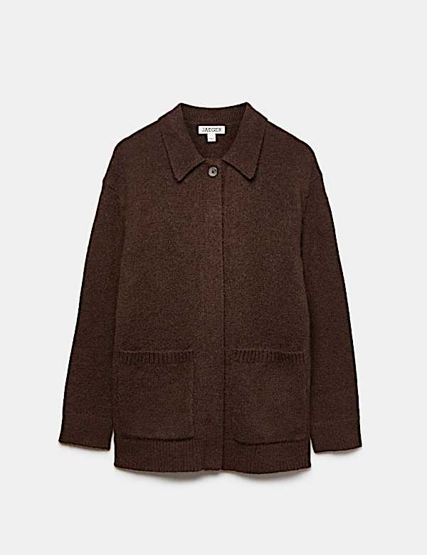 Collared Cardigan with Wool and Mohair - CA