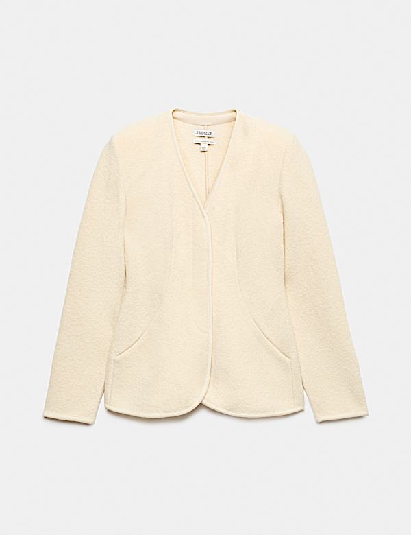 Pure Wool Waisted Slim Fit Jacket - AU