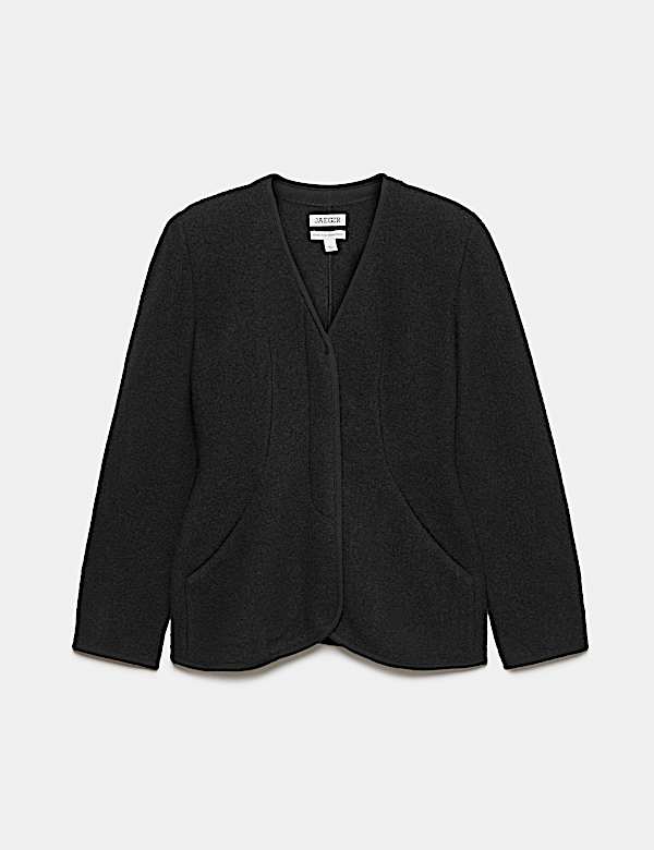 Pure Wool Waisted Slim Fit Jacket - BE