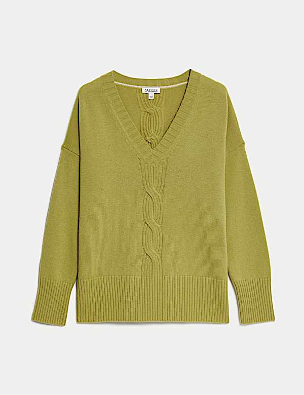 Jumper Rajut Corak Kabel Sarat Wol dengan Kasmir - ID