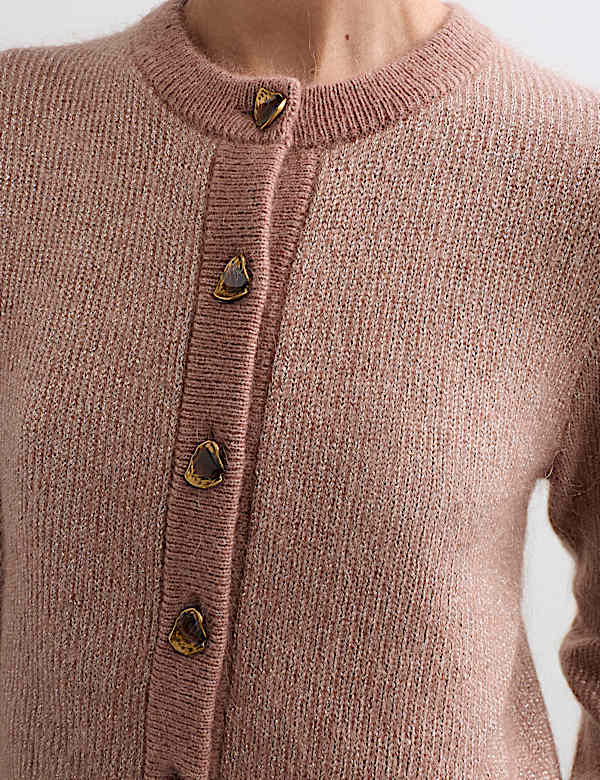 Ronde hals met mohair en glitter - BE